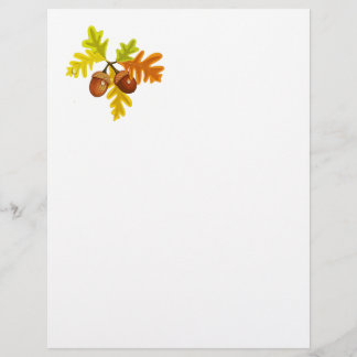 Acorns y hojas
