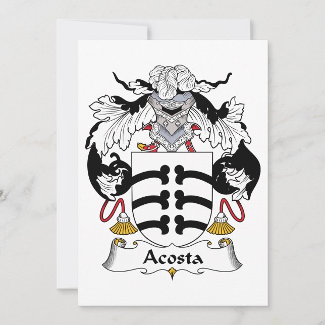 Acosta Family Crest (Anverso)