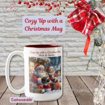 Acostumbrarse con una taza de Navidad
