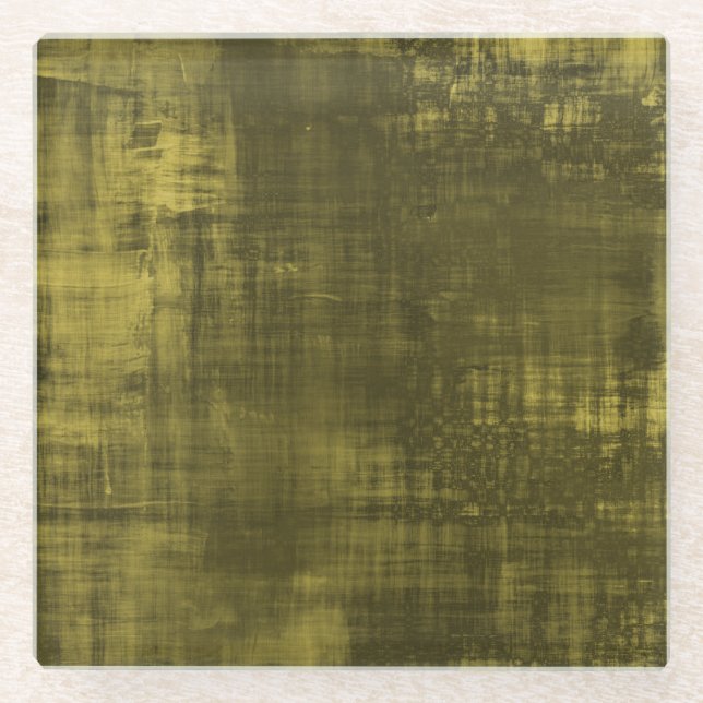 Acrarela de olivo - Posavasos de vidrio (Anverso)