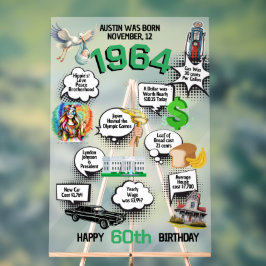 Acrílica Señal acrílico de cumpleaños datos divertidos Naci