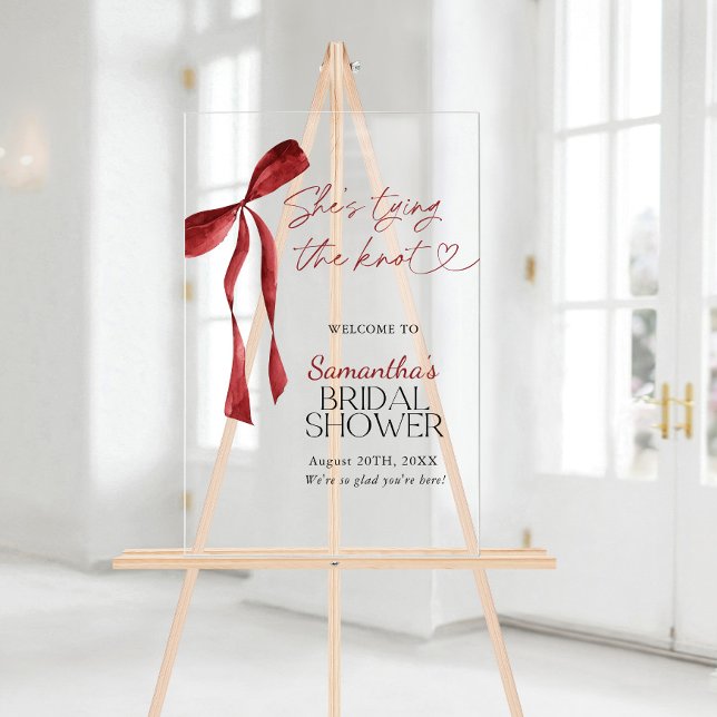 Acrílica Señal de bienvenida de ducha de novia de amarre de (Subido por el creador)