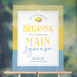 Acrílica Señal de bienvenida de Lemon Main Squeeze 3 Shade