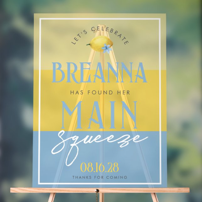 Acrílica Señal de bienvenida de Lemon Main Squeeze 3 Shade  (Neutral )