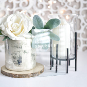 Acrílica señal de despido del boda minimalista moderno