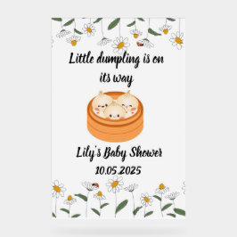 Acrílica Señal de ducha de bebé acrílico que se tambalea