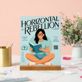 Acrílica Señal de lectura feminista silenciosa – Rebelión H