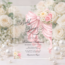 Elegante Arco Rosa Invitaciones de Despedida de So