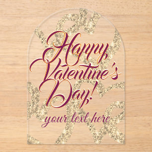 Acrílicas Invitaciones de acrílico para el Día de San Valent