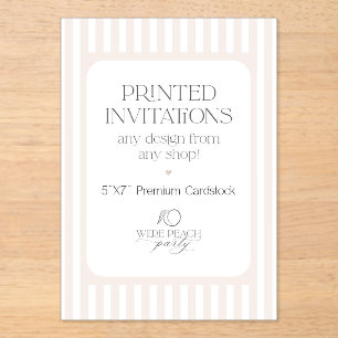 Acrílicas Invitaciones de acrílico personalizadas - Wilde Pe