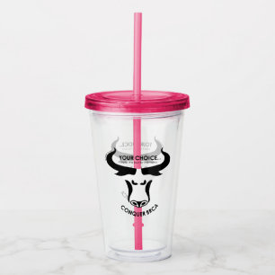 Acrílico BRCA Previvor conquistan el vaso