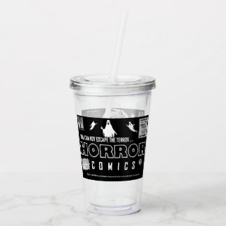 Acrílico Cómics de TERROR Vaso