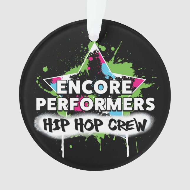 ACRÍLICO del ornamento del EQUIPO de Hip Hop