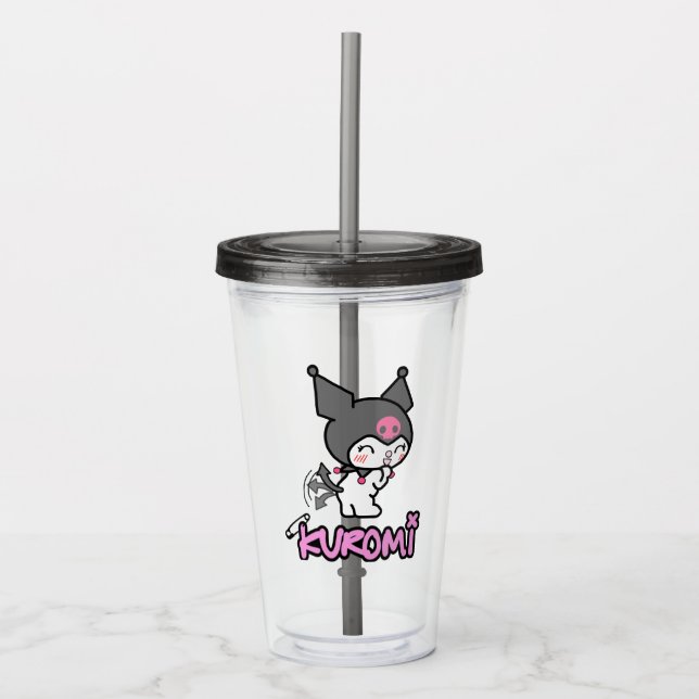 Acrílico Funda para vaso transparente de Kuromi | Lindo  (Anverso)