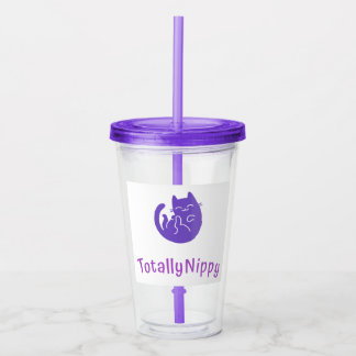 Acrílico Gato de la púrpura del vaso de TotallyNippy