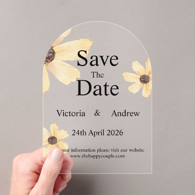 Acrílico Guardar La Tarjeta De Fecha (Insitu (portátil))