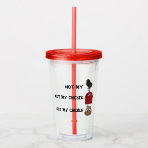 Acrílico Ninguno de mi vaso del negocio
