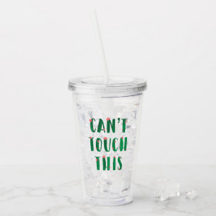 Acrílico No puede tocar este vaso del cactus