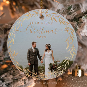 Acrílico Nuestros Primeros Ornamentos de Navidad -
