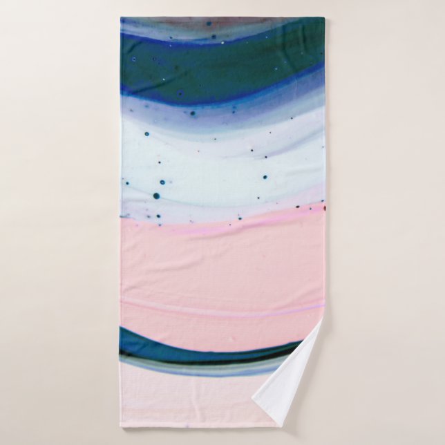 acrílico, pintura, abstracto. Cierre de la pintura (Toalla de baño)