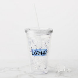 Acrílico vaso conocido personalizado