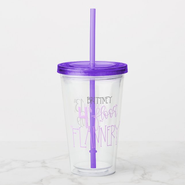 Acrílico Vaso de la dama de honor de Brittney (Anverso)