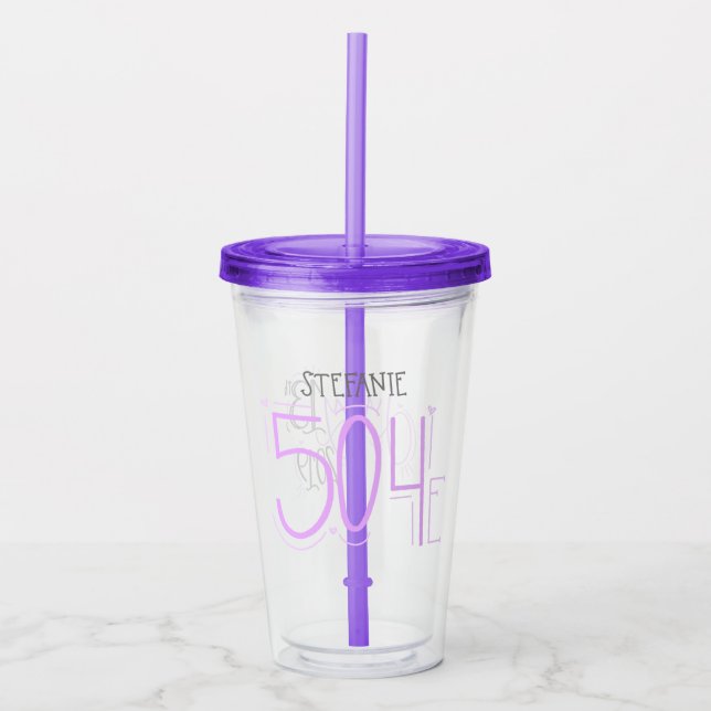 Acrílico Vaso de la dama de honor de Stefanie (Anverso)