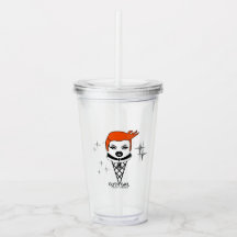 Vaso de plástico con tapa GOTH GAIL Creamy dreamie