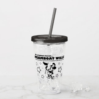 Acrílico Vaso de Steamboat Willie