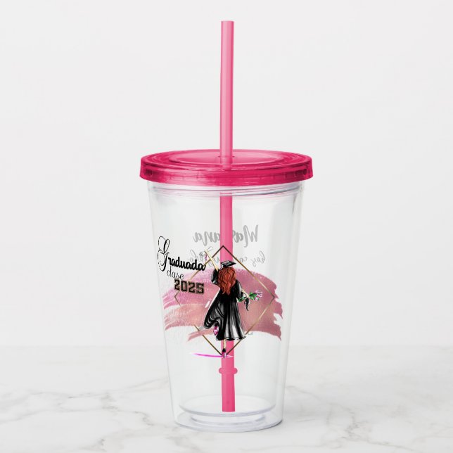 ACRÍLICO VASO GRADUADA, GRADUACIONES 2025 (Anverso)