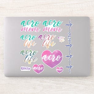 Acro Life y Acro Mom Vinyl Decal Pegatinas
