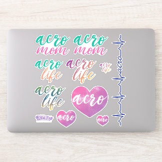 Acro Life y Acro Mom Vinyl Decal Pegatinas