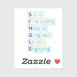 Acrónimo de pegatina azul