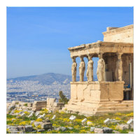 Acropolis Hill Athens Grecia Foto arte impreso