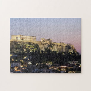 Acrópolis por la Noche Puzzle