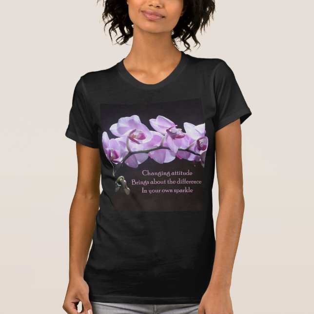 Actitud cambiante de la camiseta de la orquídea (Anverso)