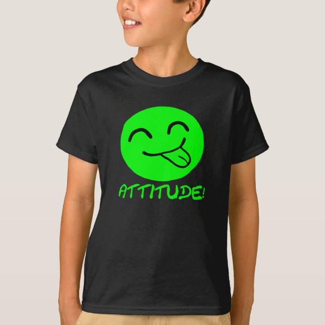 ¡ACTITUD! Camiseta para los niños (Anverso)
