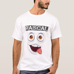 Actitud Rascal Negrita de tipografía en camiseta l