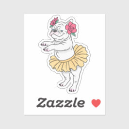 Actitude En Pointe | Pegatina de vinilo con forma