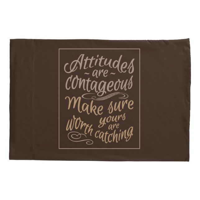 ACTITUDES fundas de almohadas motivacionales (Reverso)