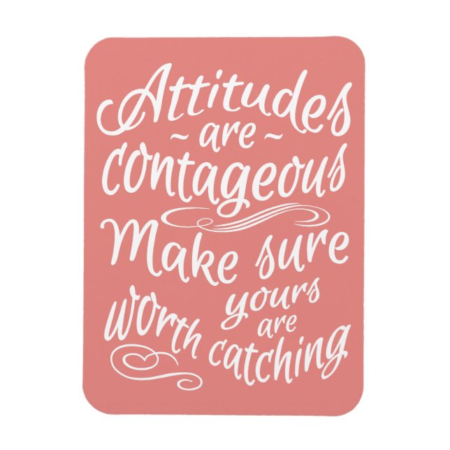 ACTITUDES imán motivacional de color personalizado (Vertical)