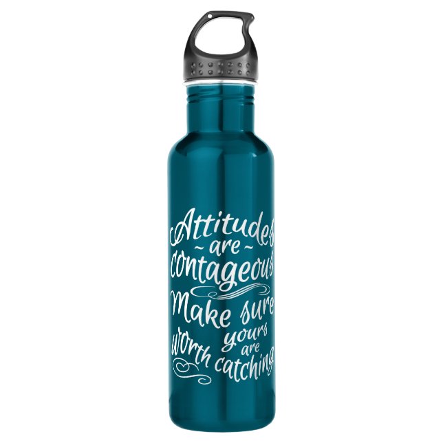 ACTITUDES nombre personalizado botellas de agua mo (Anverso)