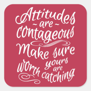 ACTITUDES pegatinas motivacionales de color person