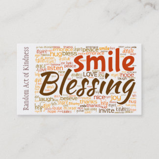 Acto al azar de la tarjeta de la amabilidad