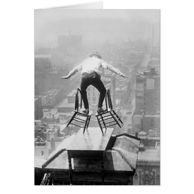 Acto de equilibrio en la azotea, 1910 (Frente)