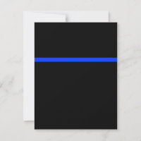Acto policial de la Línea Azul delgada RSVP