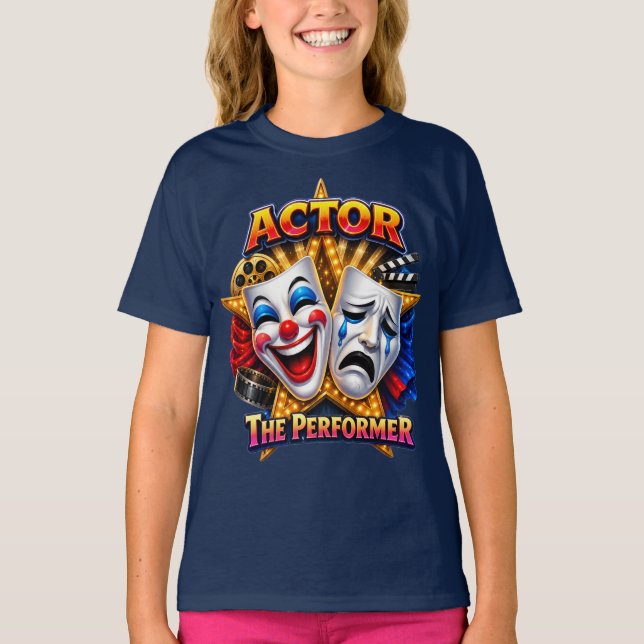 Actor - La Camiseta Oscura de la Chica Intérprete (Anverso)