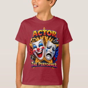 Actor - La camiseta oscura del niño performer