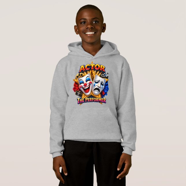 Actor - Sudadera con capucha para niños 'El Intérp (Anverso completo)
