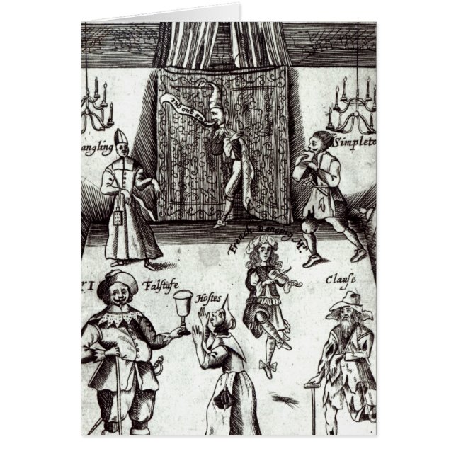 Actores cómicos en el funcionamiento, 1662 (Frente)